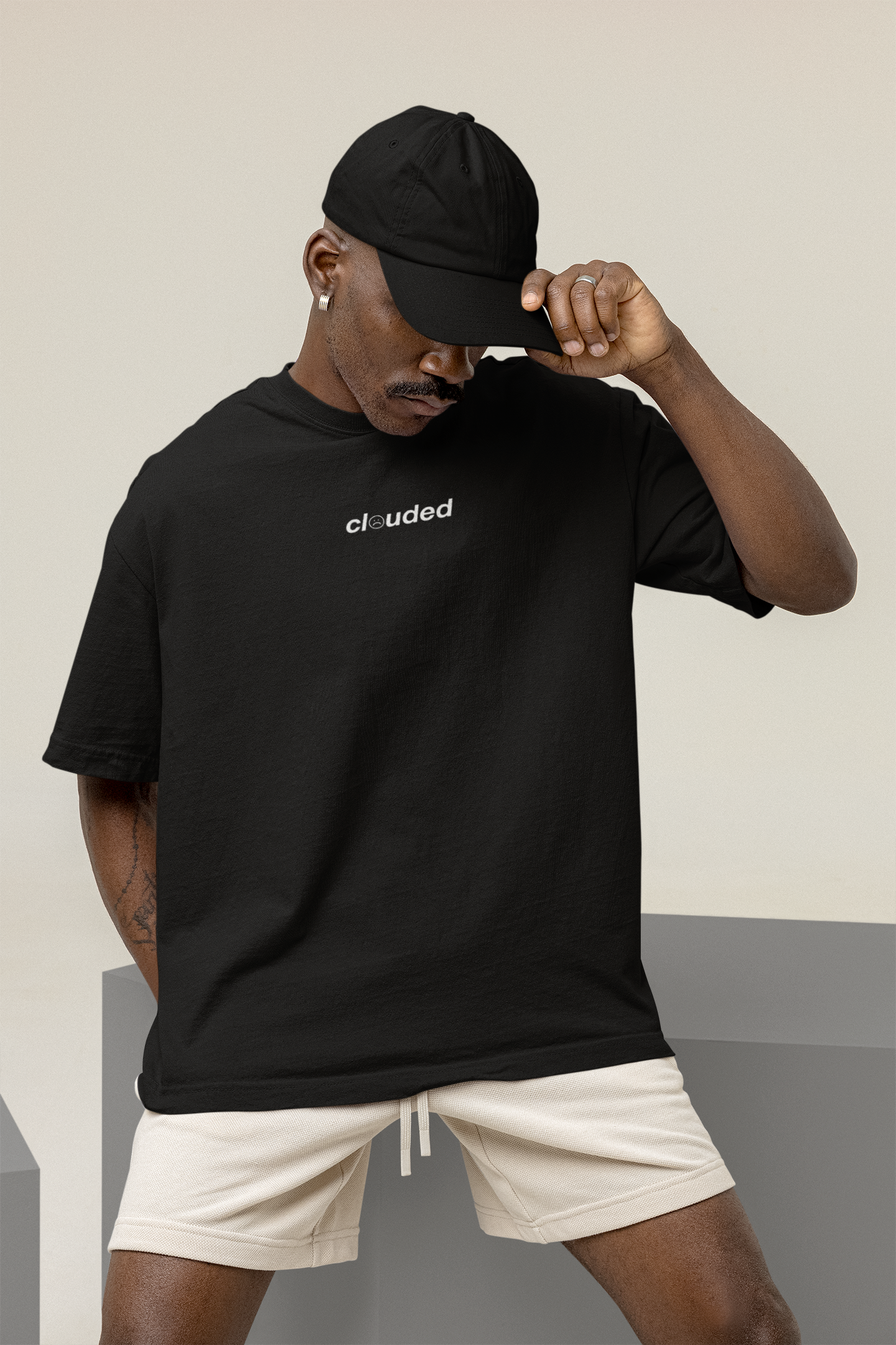 CLASSIC CLOUDED TEE BLACK