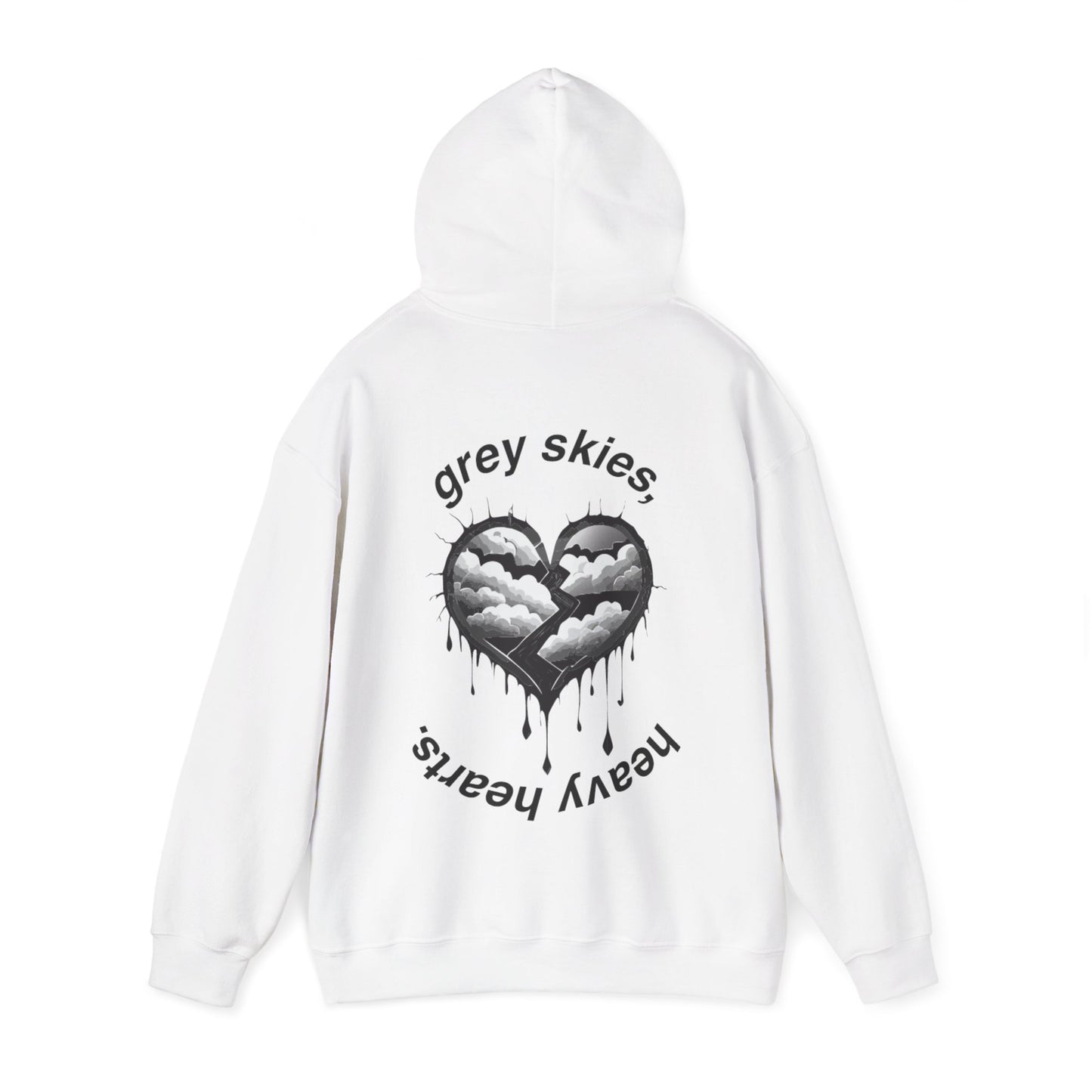 HEAVY HEARTS HOODIE WHITE