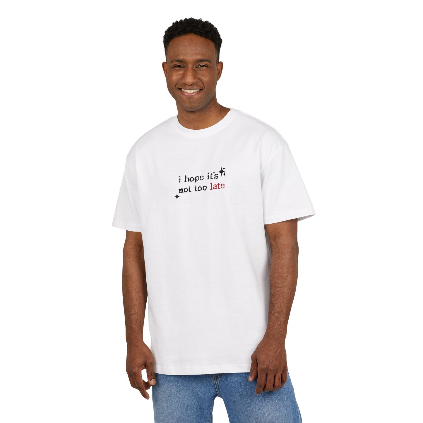 CLOUDED THOUGHTS CLUB BOXY WHITE TEE
