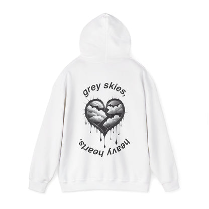 HEAVY HEARTS HOODIE WHITE