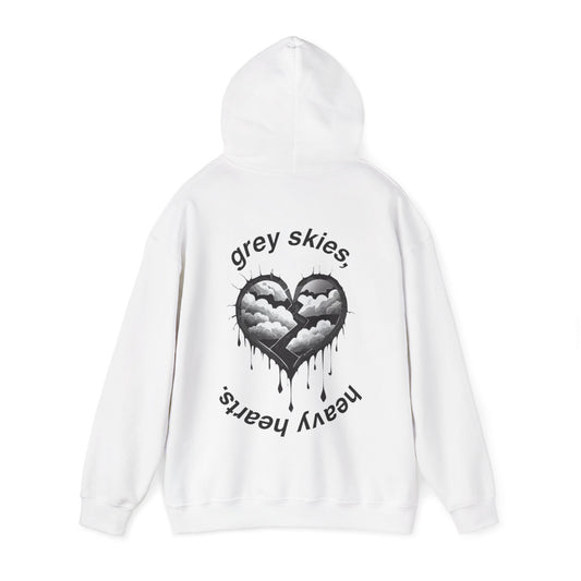 HEAVY HEARTS HOODIE WHITE