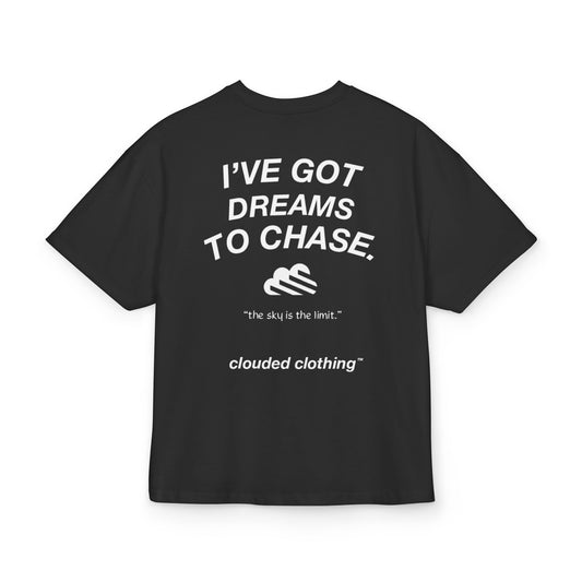 DREAMCHASER BOXY BLACK TEE